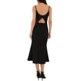 thumbnail image 3 of INSPIRE CHIC WOMLAYOUT Women's Sleeveless Bodycon Dresses Spaghetti Strap Ruffled Cocktail Party Midi Dress S Black, 3 of 6