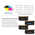 thumbnail image 2 of True Image Compatible Toner Cartridge Hign Yield for HP CF470 CF471X CF472X CF473X HP Color LaserJet Enterprise MFP M681dh M681f M681f Flow MFP M681z M682z(Cyan,Magenta,Yellow 3-Pack), 2 of 10