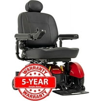 Pride Mobility Jazzy Elite HD Group 2 Heavy Duty Power Chair, Red, 20"Wx18"-20"