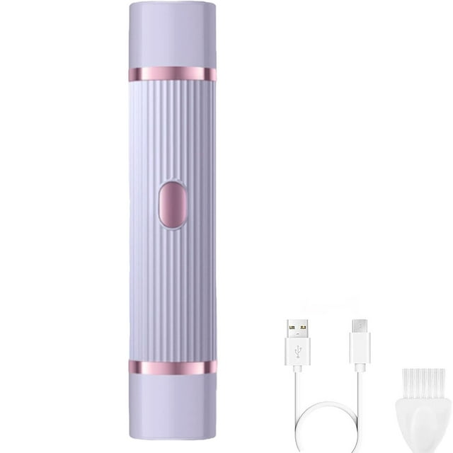 Peach Please Rasoir, Nouveau Rasoir à Double Tête 2025 pour Femmes, Rasoirs Électriques Please, Tondeuse Bikini Portable 2 en 1 Étanche pour Rasage à Sec et Humide pour Femmes (Violet)