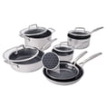 thumbnail image 6 of Henckels Paradigm Ceramic 10-pc Stainless Steel Dual Performance Cookware Set, 6 of 6