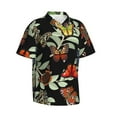 thumbnail image 2 of Kll Men'S Hawaiian Shirt Short Sleeve Button Down Beach Shirts-Multicolored Butterflies, 2 of 8