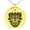 Gold, variant on Stainless Steel Aztec Warrior Mask Rune Engraved Small Medallion Circle Charm Pendant Necklace