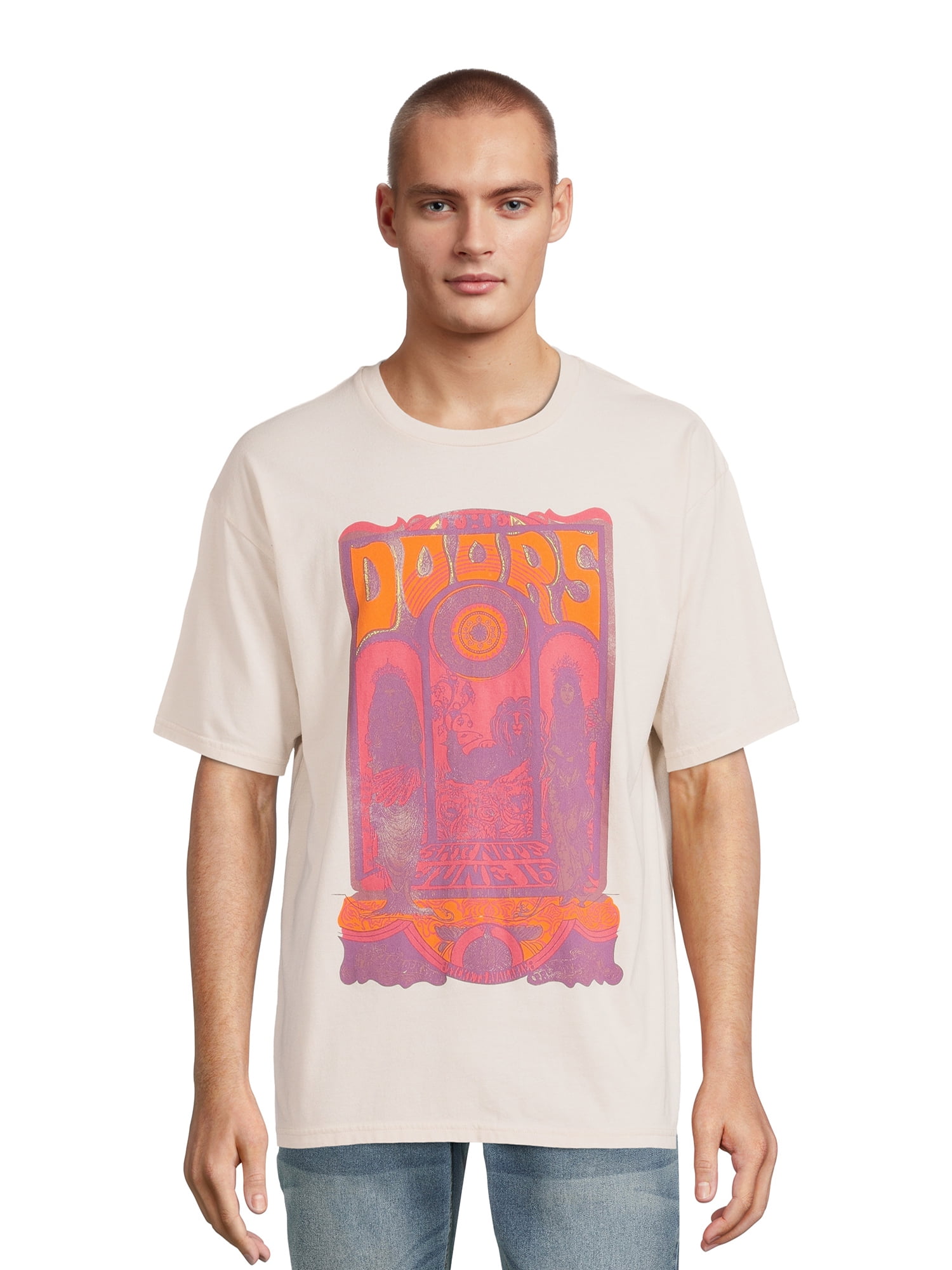 The Doors Men's & Big Men's Oversize Graphic Tee, Sizes up to 3XL