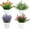 Flower, variant on Artificial Potted Flowers 4pcs Fake Small Plant in Pot Mini Faux Plant Door House Office Tabletop Kitchen Colorful Greenery Decor
