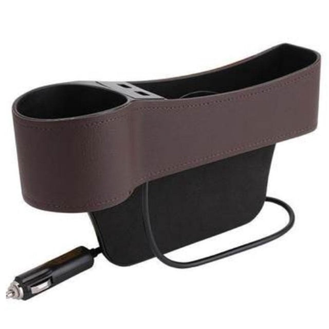 Coche De Asiento Catcher De Caja De Almacenamiento De Bolsillo Titular Marrón B