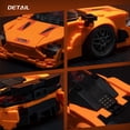 thumbnail image 6 of Remocguys Orange Sports Car Building Set Compatible with Lego Racing Cars Collectible Model for Adults Teens 345pcs, 6 of 7