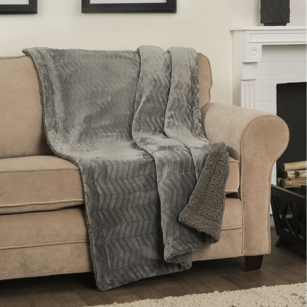 Arlee Self Warming Heating Throw Blanket Reversible Sherpa Fleece for