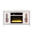 thumbnail image 2 of ACME Noralie LED Fireplace TV Stand For TVs Upto 60" in Mirrored/Faux Diamonds, 2 of 10