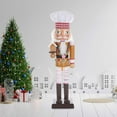 thumbnail image 5 of Adorno de Cascanueces de Navidad, de Cascanueces, Figuras de Cascanueces, Figurita Tradicional para Estante, Escritorio, Oficina, Decoración A Sunnimix Figuras de cascanueces, 5 of 5