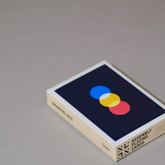 Assembly Graphic 303 Dark Playing Cards by Eliot Slevin
