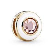 Pandora White Circle Clip Charm
