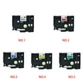 thumbnail image 4 of Destyer 1/2/3/5 Label Printer Tape Portable Waterproof Anti-rust 8 Meter Shopping Mall Maker Ribbon Replacement for P-Touch Black on White 1 Pc, 4 of 6