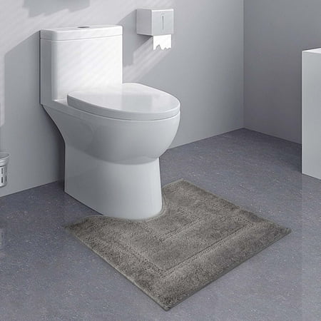 AOMXGD Memory Foam Toilet Bath Mat U-Shaped Commode Contour Rug Soft And Comfortable Super Water Absorption Non-Slip Thick Machine Wash And Easier to Dry for Bathroom 20 x 16