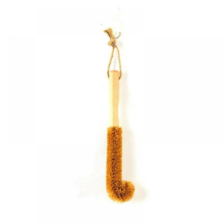 

Wooden Cleaning Brush Bottle Washing Brush Natural Coconut Fiber Brush Head Sturdy Deep Cleaning Eco-Friendly