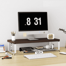 Estink Réhausseur D'Écran En Bois - Support Moniteur PC Et TV Ergonomique, 3 Couleurs Disponibles