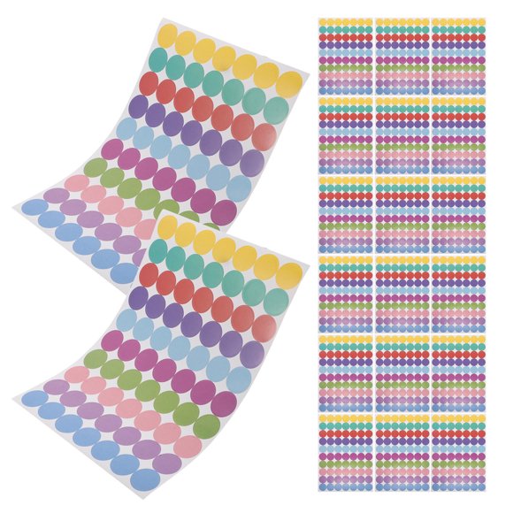 HEALEEP Pegatinas De Puntos Coloridos Para Marcar Y Decorar Superficies Diversas