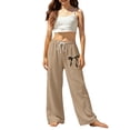 thumbnail image 5 of Girls Straight Leg Pants Classic Casual Trousers for Kids – Everyday Wear with Comfortable Fit for School and Activities, 6-7 Years, Khaki, 5 of 5