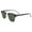 Black-Grey, variant on Phuket Polarized Sunglasses for Men or Women Semi Silver Metal-Rimmed Black Frame w/ Smoke Lens