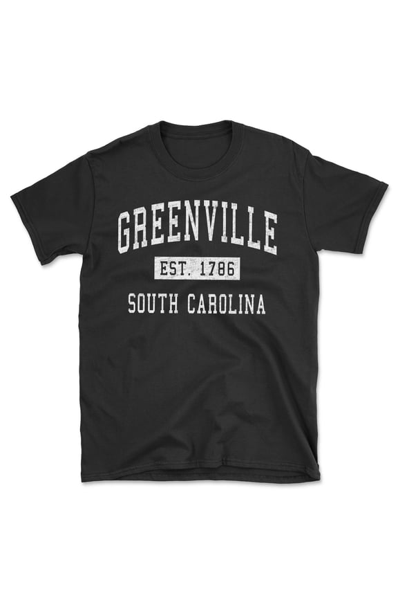 Greenville South Carolina Classic Established Men's Cotton T-Shirt