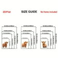 thumbnail image 2 of [2D Flat] 3pcs, Decorative Painting, 2D Flat Frameless Canvas Art, Watercolor Highland Cow Country Farm Nursery Decoration Set of 3 Frameless Farmhouse Calf Prints, Suitable for Home, Living Room, B, 2 of 4