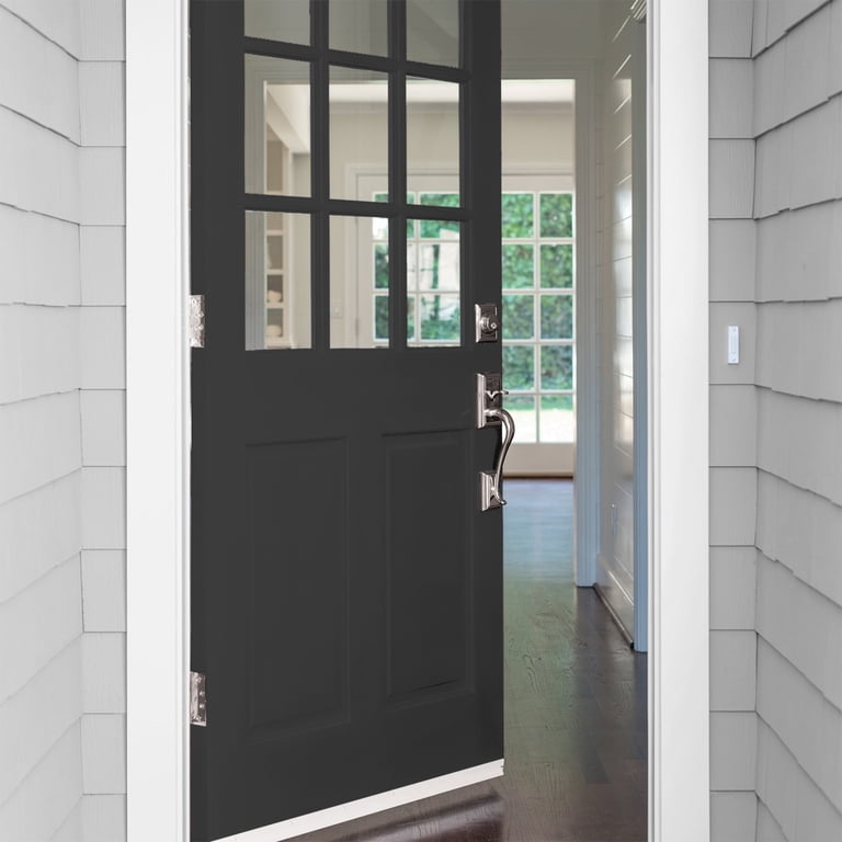 Glidden HEP Grab-N-Go Onyx Black / Black Satin Exterior Paint with
