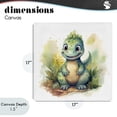 thumbnail image 4 of Stupell Industries Bohemian Crafty Smiling Dinosaur Canvas Art, 17 x 17, by Steve Hunziker, 4 of 8