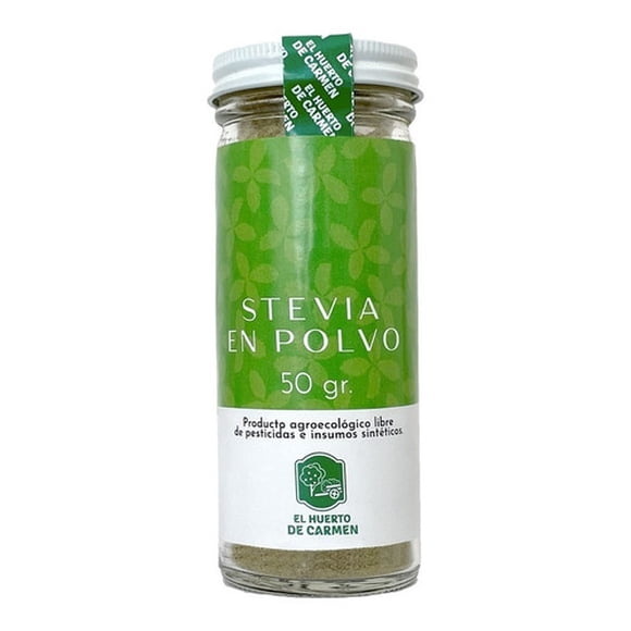 Stevia En Polvo 100% Pura Huerto de Carmen 50g Original