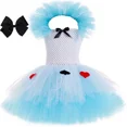 thumbnail image 3 of Vestido de tutú de princesa Alicia para fiesta de cumpleaños de niñas pequeñas, vestidos de tul, disfraz de mucama del País de las Maravillas, disfraz de Halloween para niños, ropa, 3 of 5