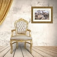 thumbnail image 3 of Jaynes Gallery 32x23 Gold Ornate Wood Framed with Double Matting Museum Art Print Titled - Colorado-Mt Evans Rocky Mountain bighorn sheep ewe and lamb resting, 3 of 4