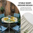 thumbnail image 2 of Sunflowers Round Tablecloth for 36-44 Inch Tables,Fitted Table Cover with Elastic Edge,Farmhouse Botanical Yellow Flowers Bee Retro Waterproof Outdoor Table Cloth Protector for Patio Garden Dinner, 2 of 9