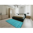 thumbnail image 5 of Ahgly Company Machine Washable Indoor Rectangle Transitional Dark Cyan Green Area Rugs, 2' x 5', 5 of 7