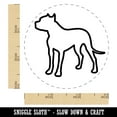 thumbnail image 2 of American Pit Bull Terrier Dog Outline Self-Inking Rubber Stamp Ink Stamper - Pink Ink - Small 3/4 Inch, 2 of 7