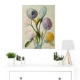 thumbnail image 2 of Modern Elegant Pastel Floral Bouquet Abstract Flowers Large Wall Art Poster Print Thick Paper 18X24 Inch, 2 of 5