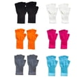 thumbnail image 3 of Guantes sin dedos Minnieouse para adultos calentadores de manos térmicos color Blanco, 3 of 6