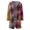 Purple, variant on XWSHYW Womens Coats In Under $10 Winter Long Sleeve Duster Outerwear Jackets Leisure Plaid Pattern Loose Fit Mid-Length Outerwear Coats