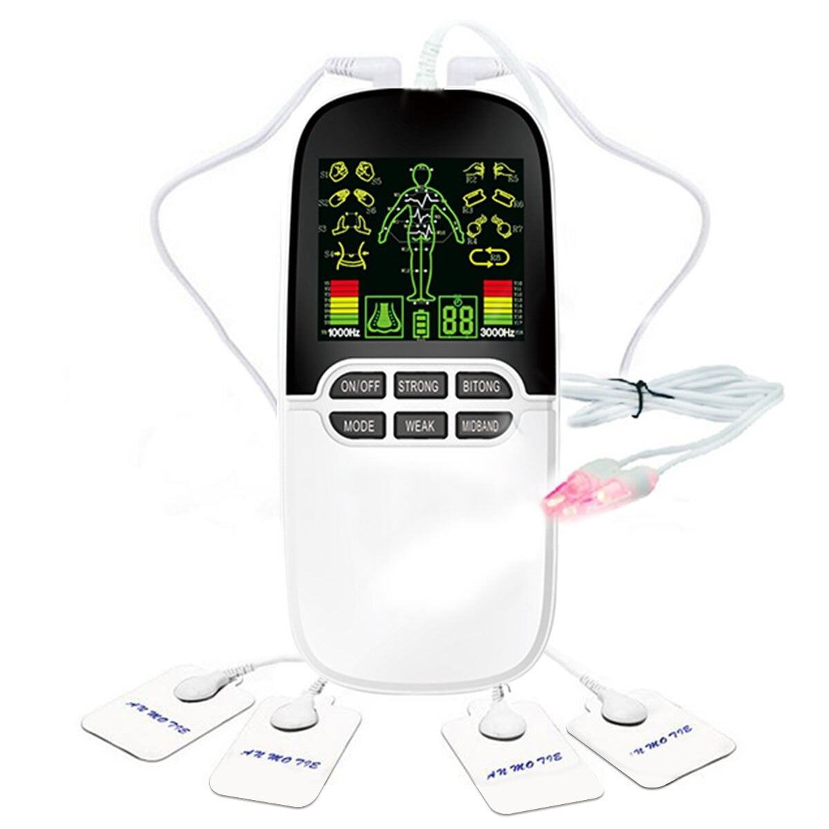 TENS Unit Muscle Stimulator for Pain Relief Therapy, Dual Channels