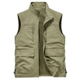 thumbnail image 2 of Purcolt Men's Fishing Vest Mesh Lined Lightweight Quick Dry Utility Safari Travel Vest Summer Casual Outdoor Work Photo Hiking Cargo Vest Sleeveless Jackets with Multi Pockets, 1X-5X, 2 of 6