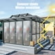 thumbnail image 5 of Película para ventanas aislante térmica, cortina solar de aluminio plateado con ventosas de fácil instalación, protección térmica eficaz para el hogar, balcón y patio, 100 x 30 cm, 5 of 6
