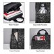 thumbnail image 3 of Disketp Black And White Dotted Mochila Ligera e Impermeable, Mochila de Día Resistente para Viajes, Senderismo y Uso Diario para Hombre y Mujer, 3 of 7