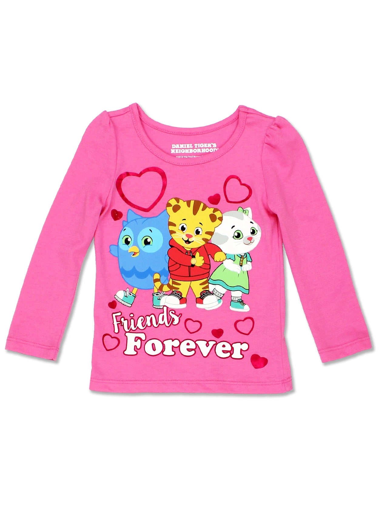 Daniel Tiger Toddler Girls Long Sleeve Poly Pajama Set
