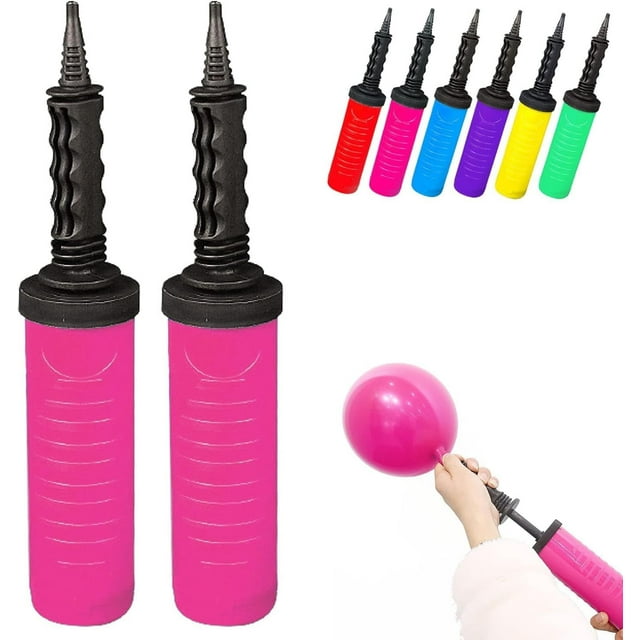Balloon Pump 2 Pack Hand Manual Inflator, Balloon Manual Pump Blower Pump Suitable for Party Decoration Balloons Balloon Arch Kit Balloon Garland Foil & Confetti Balloon