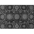 thumbnail image 1 of Ahgly Company Indoor Rectangle Abstract Gray Modern Area Rugs, 2' x 4', 1 of 4