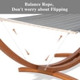 thumbnail image 3 of SUNCREAT Freestanding 2 Person Hammock with Stand, Stand Alone Hammocks for Outside, 475 lbs Capacity, Light Gray, 3 of 9