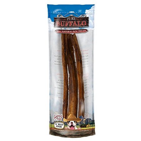 UPC: 0842982056596 | Pure Buffalo 12 Bully Stick Dog Treat 3/Pkg