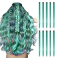thumbnail image 1 of WIFKLSIIPG Colored Hair Extensions, Multi-colors Party Highlights Clip in Synthetic Hair, 1 of 1