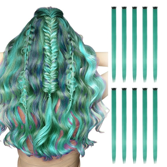 Hair Extensions & Accessories Highlights Clip Extensions Synthetic Hair Colored Wig for Party Events Stylish