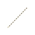 thumbnail image 2 of 10kt Yellow Gold Womens Round Brown Diamond Heart Bracelet 1-7/8 Cttw, 2 of 2