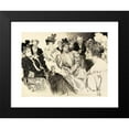 thumbnail image 2 of Charles Dana Gibson 14x11 Black Modern Framed Museum Art Print Titled - Tea Room, 2 of 5
