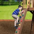 thumbnail image 6 of Backyard Discovery Mount Triumph Cedar Wood Swing Set, Wave Slide, Clubhouse, Rock Wall, 6 of 12